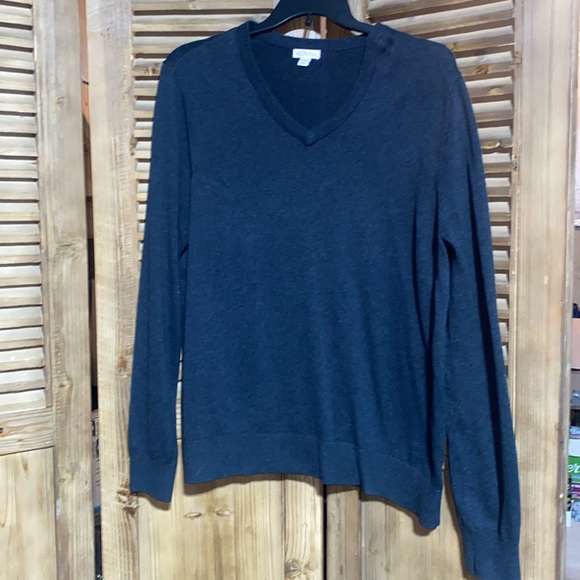 Merona XL/TG charcoal, V-neck sweater - Picture 4 of 11